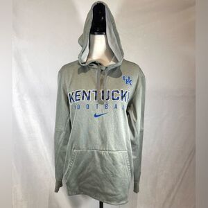 Nike UK University of Kentucky football SEC gray checkered unisex hoodie medium